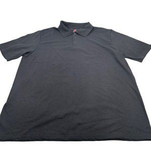 Hanes X-Temp Men's Size Large Polo Black New Without Tags